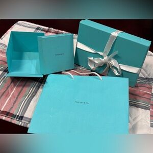 2 Tiffany boxes and 1 Tiffany bag